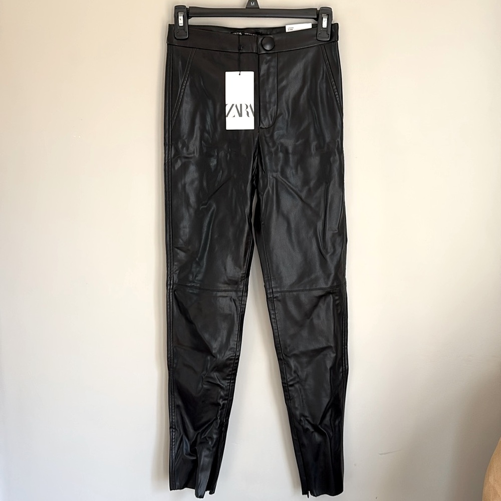 Zara Legging High Rise, black, 100% polyester